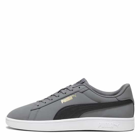 Puma Smash 3.0 Buck Low-Top Trainers Mens Сиво/Черно/Бяло Puma Footwear