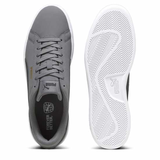 Puma Smash 3.0 Buck Low-Top Trainers Mens Сиво/Черно/Бяло Puma Footwear