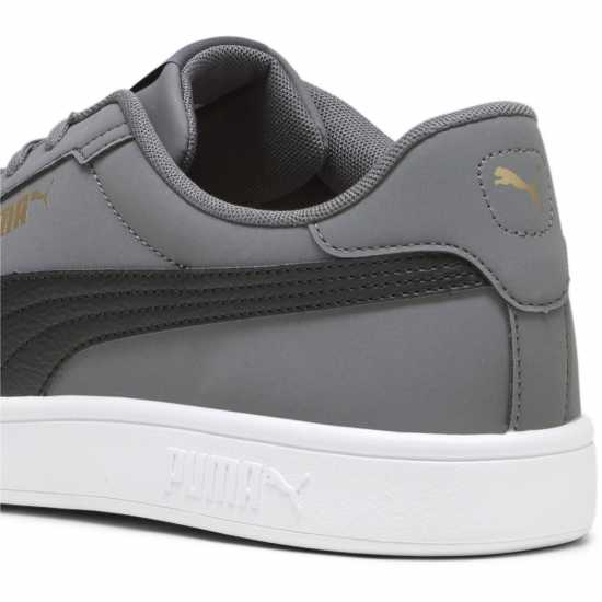 Puma Smash 3.0 Buck Low-Top Trainers Mens Сиво/Черно/Бяло Puma Footwear