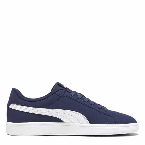 Puma Smash 3.0 Buck Low-Top Trainers Mens Морско синьо/Бяло Puma Footwear