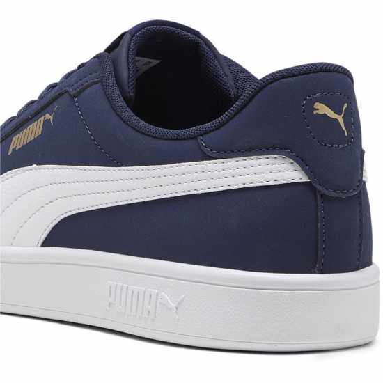 Puma Smash 3.0 Buck Low-Top Trainers Mens Морско синьо/Бяло Puma Footwear