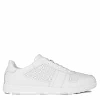 Calvin Klein Кожени Маратонки Low Lace Up Leather Trainers Бяло 