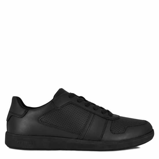 Calvin Klein Кожени Маратонки Low Lace Up Leather Trainers Черно 00U 