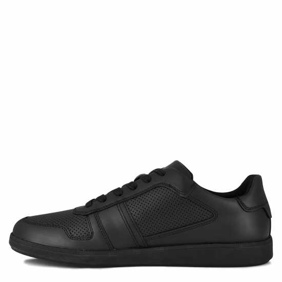 Calvin Klein Кожени Маратонки Low Lace Up Leather Trainers Черно 00U 