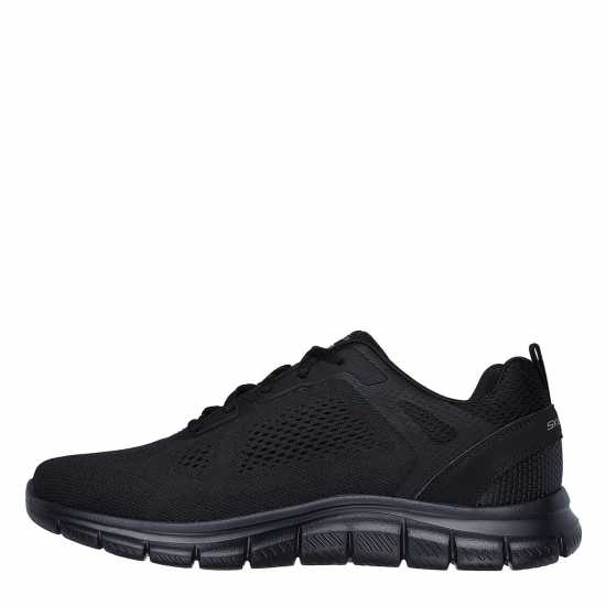 Skechers Engineered Mesh Lace Up W Memory F Runners Mens Черно 