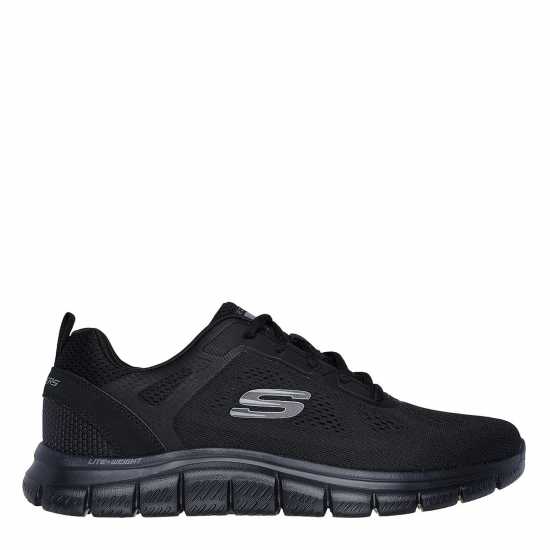 Skechers Engineered Mesh Lace Up W Memory F Runners Mens Черно 