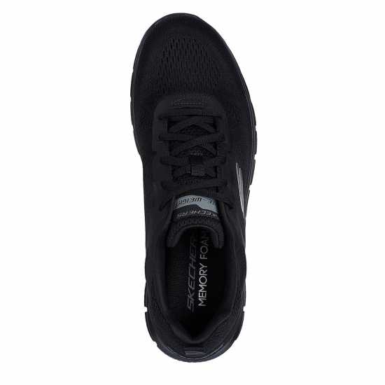 Skechers Engineered Mesh Lace Up W Memory F Runners Mens Черно 