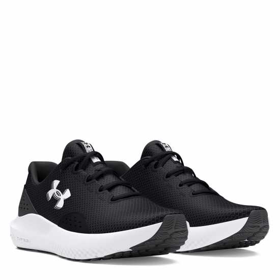 Under Armour Мъжки Обувки За Бягане Surge 4 Running Shoes Mens Черно/Бяло 