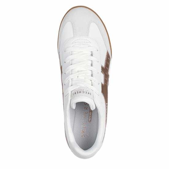 Skechers Маратонки Metallic Trimm Leather & Suede Retr Court Trainers Womens  Дамски маратонки