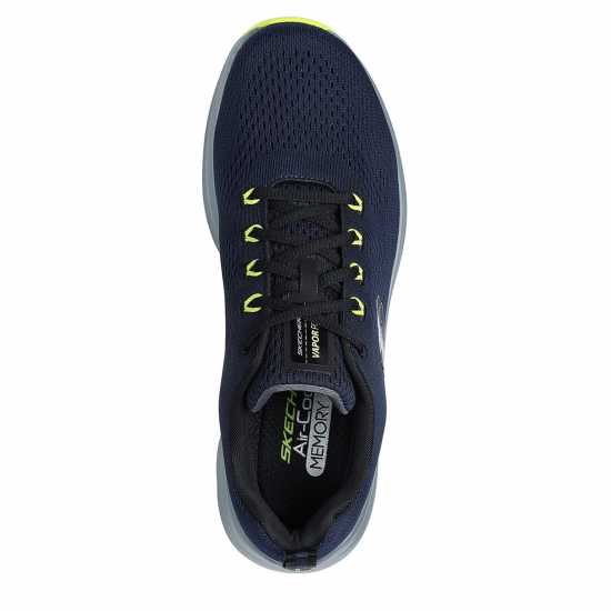 Skechers Engineered Mesh Lace-Up Lace Up Sne Runners Mens Морска синьо/Лайм 