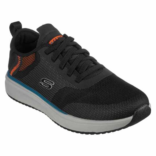 Skechers Low Profile Mesh Bungee Lace Slip O Low-Top Trainers Mens Черно Мъжки маратонки