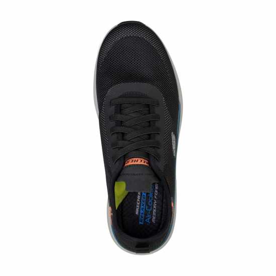 Skechers Low Profile Mesh Bungee Lace Slip O Low-Top Trainers Mens Черно Мъжки маратонки