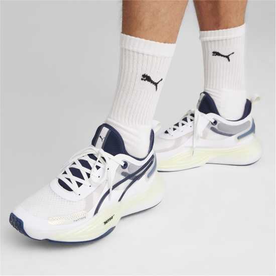 Puma Pwr Nitro Squared Training Shoes Mens Бяло/Морско синьо 