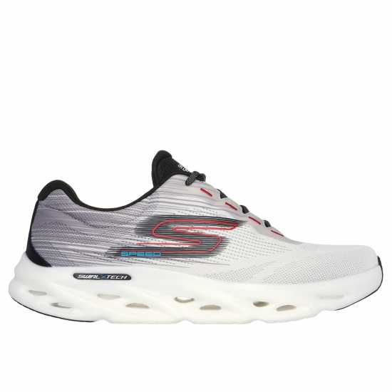 Skechers Engineered Mesh Lace Up W Graphic A Runners Mens Бяло/Сиво Мъжки маратонки