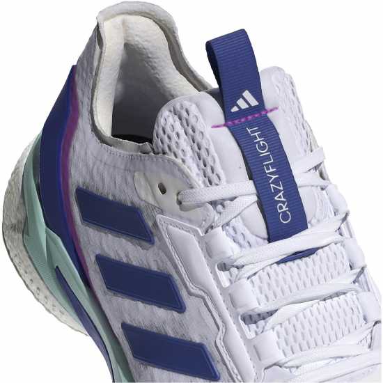 Adidas Crazyflight Womens Court Shoes Бяло/Синьо Нетбол