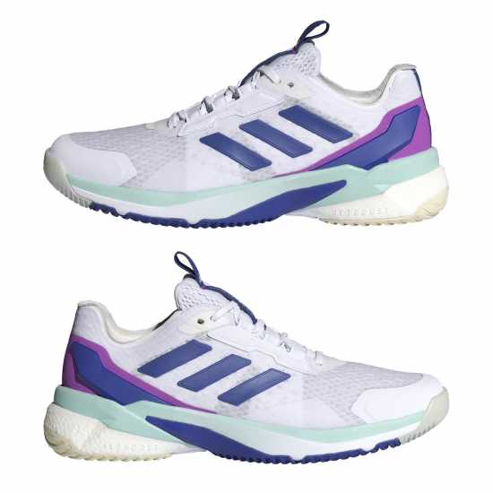 Adidas Crazyflight Womens Court Shoes Бяло/Синьо Нетбол