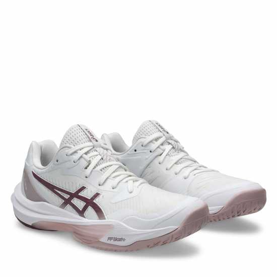 Asics Sky Elite Ff 3 Netball Shoes Womens Бяло / Водорасло роза Дамски маратонки