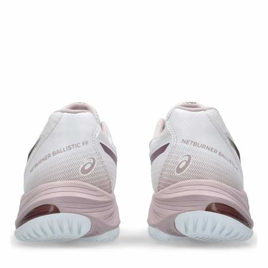 Asics Netburner Ballistic Ff 3 Netball Shoes Бяло / Водорасло роза Дамски маратонки