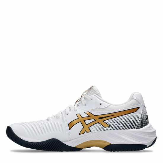 Asics Netburner Ballistic Ff 3 Netball Shoes Бяло/Злато Нетбол