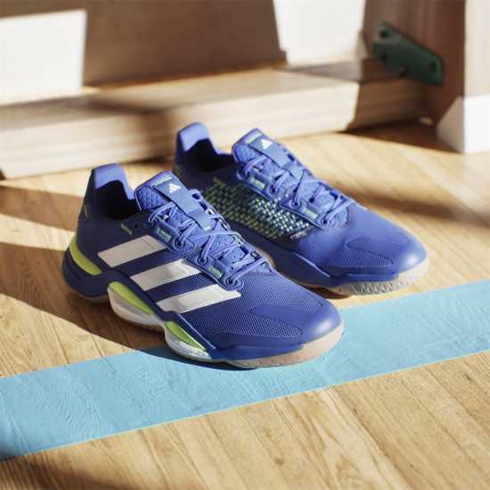 Adidas Stabil 16 Indoor Shoes Mens Люк Синьо/Бяло Мъжки маратонки