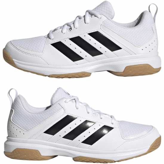 adidas Ligra 7 Women's Indoor Court Trainers White/Black Дамски маратонки