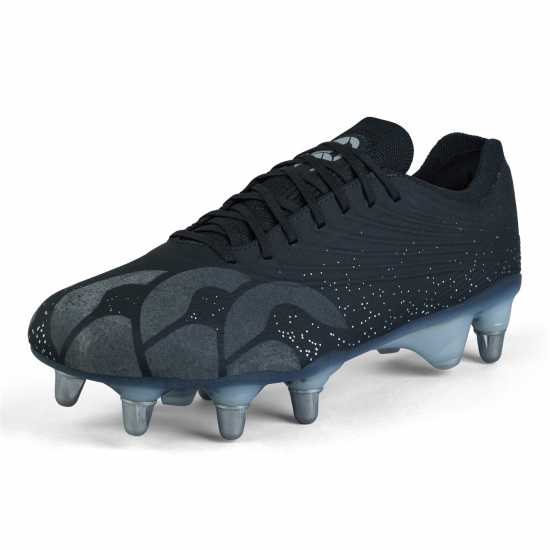 Canterbury Stampede Groundbreak Elite Soft Ground Rugby Boots Черно/сребро 