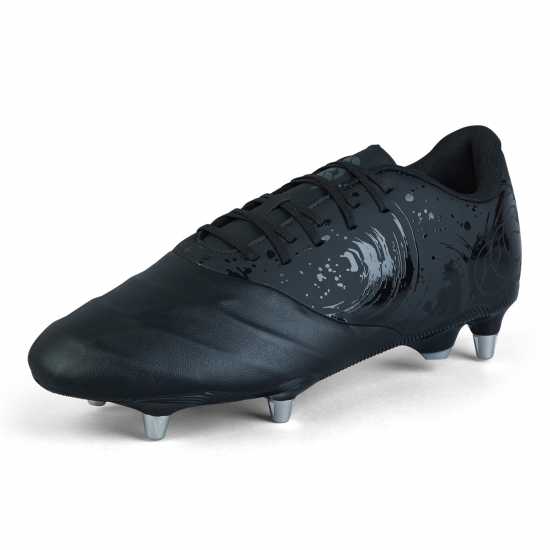 Canterbury Phoenix Team Soft Ground Rugby Boots Черно/сребро Ръгби