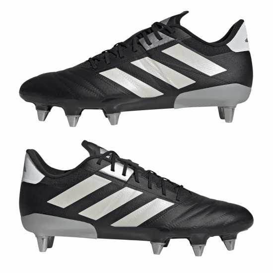 Adidas Kakari Rs Soft Ground Rugby Boots Черно/сребро 