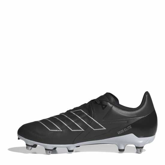 Adidas Rs15 Elite Soft Ground Rugby Boots Черно/Бяло Ръгби