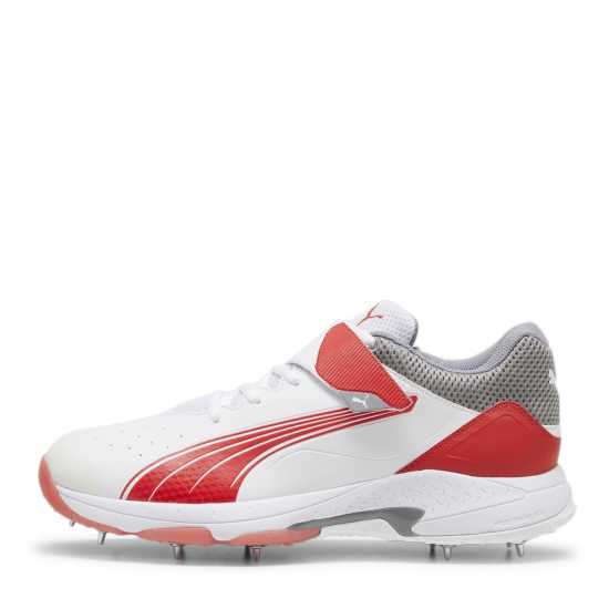 Puma 24.1 Cricket Bowling Shoes Бяло/Червено/Буря Крикет