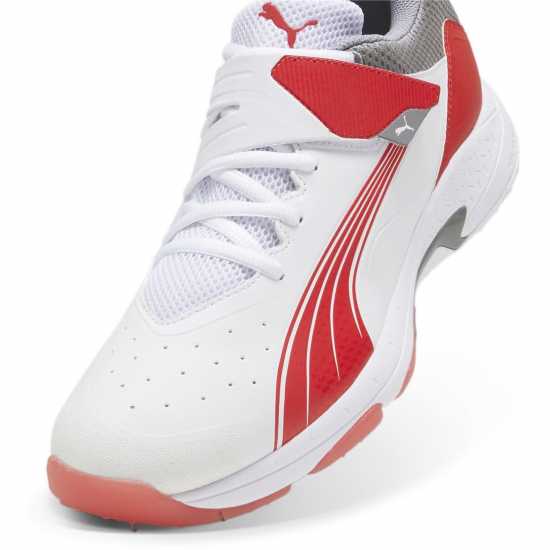 Puma 24.1 Cricket Bowling Shoes Бяло/Червено/Буря Крикет