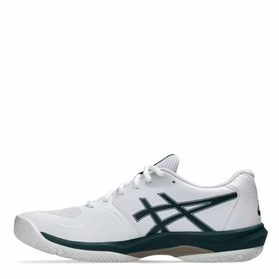 Asics Мъжки Маратонки За Тенис Game Ff Mens Tennis Shoes Бяло/Саксоно зелено Мъжки тенис маратонки