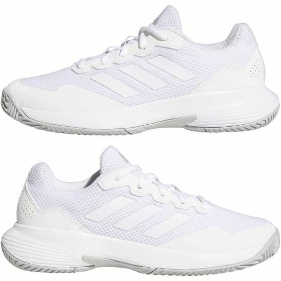 Adidas Мъжки Маратонки За Тенис Game Court 2.0 Womens Tennis Shoes F.Бял/Сив Два 