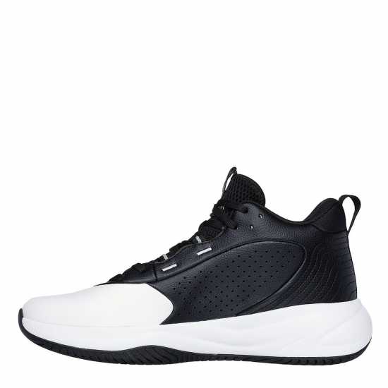 Skechers Pure Klutch Basketball Trainers Mens Бяло/Черно Баскетболни маратонки