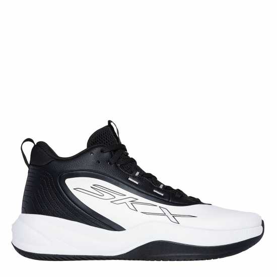 Skechers Pure Klutch Basketball Trainers Mens Бяло/Черно Баскетболни маратонки