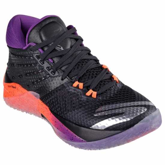 Skechers Breathable Mesh Tpu Heel Lock High Basketball Trainers Mens Черно/Розово Баскетболни маратонки