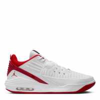 Air Jordan Max Aura 5 Men's Basketball Shoes Бяло/Червено/Черно Баскетболни маратонки