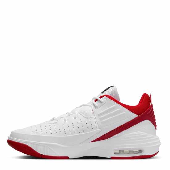 Air Jordan Max Aura 5 Men's Basketball Shoes Бяло/Червено/Черно Баскетболни маратонки