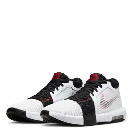 Nike Lebron Witness Viii Basketball Shoes Wht/Blk/Red Мъжки баскетболни маратонки