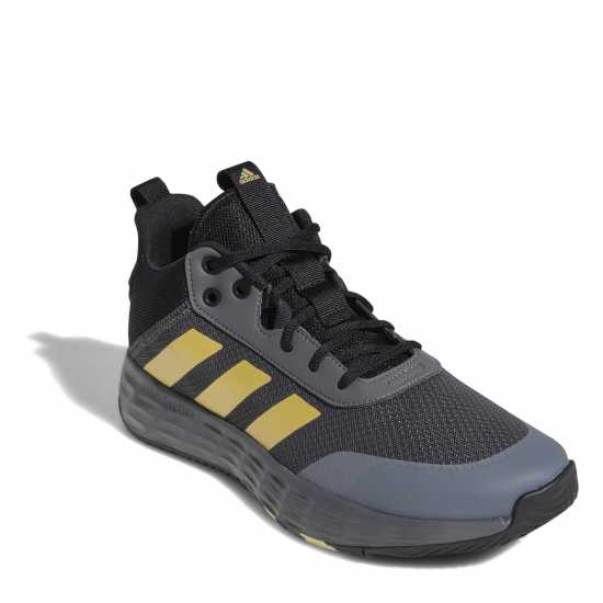 Adidas Ownthegame Basketball Trainers Mens Сиво/Златно/Черно Баскетболни маратонки