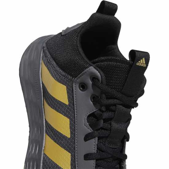 Adidas Ownthegame Basketball Trainers Mens Сиво/Златно/Черно Баскетболни маратонки