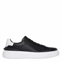 Skechers Мъжки Маратонки С Връзки Classic Leather Court Stretch Lace Trainers Mens Черно Мъжки високи кецове