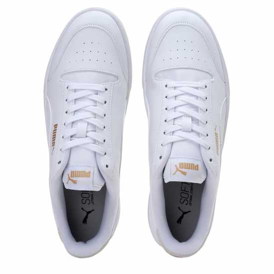 Puma Shuffle Trainers White/White Мъжки високи кецове