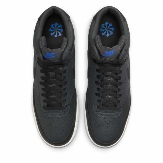 Nike Court Vision Mid Next Nature Mens Черно/Сиво 