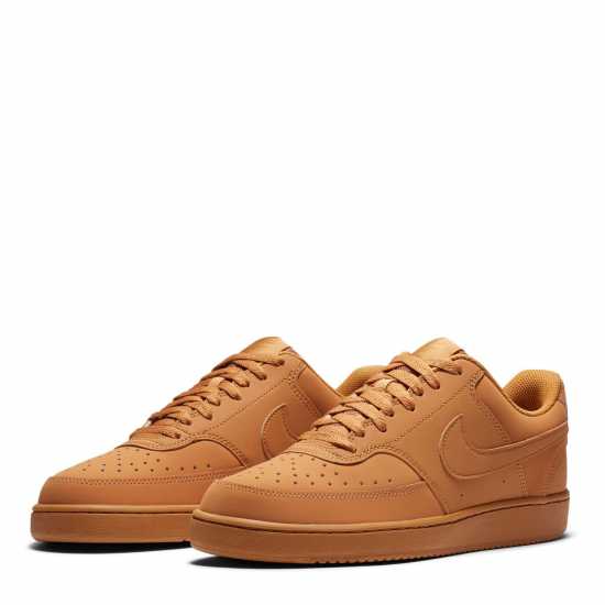 Nike Мъжки Маратонки Court Vision Mens Trainers Wheat/Wheat Мъжки високи кецове