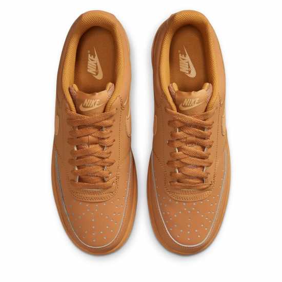 Nike Мъжки Маратонки Court Vision Mens Trainers Wheat/Wheat Мъжки високи кецове