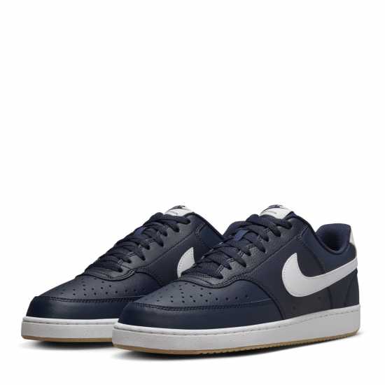 Nike Ниски Мъжки Маратонки Court Vision Low Trainers Mens Обсидиан/Бял Мъжки високи кецове