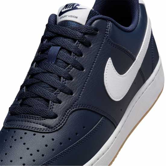 Nike Ниски Мъжки Маратонки Court Vision Low Trainers Mens Обсидиан/Бял Мъжки високи кецове