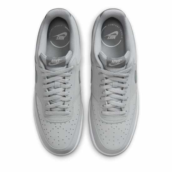 Nike Ниски Мъжки Маратонки Court Vision Low Trainers Mens Димно сиво 