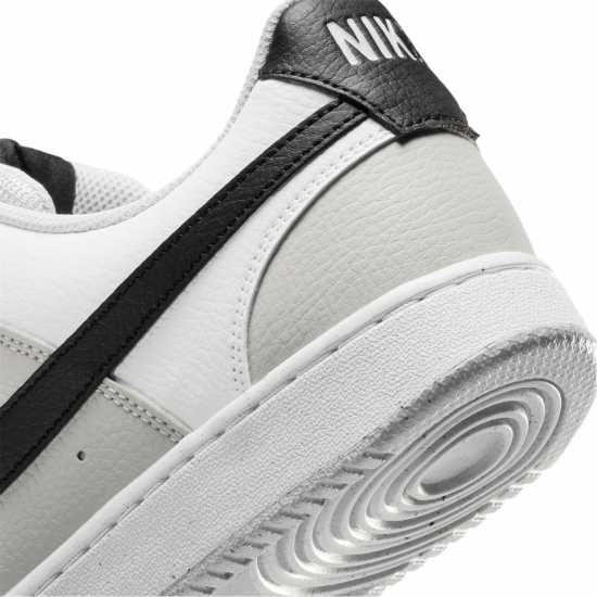 Nike Ниски Мъжки Маратонки Court Vision Low Trainers Mens Сиво/Черно/Бяло 